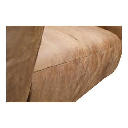 Birming Sofa Dark Brown Leather Sofas, Brown / Hardwood and Plywood Frame