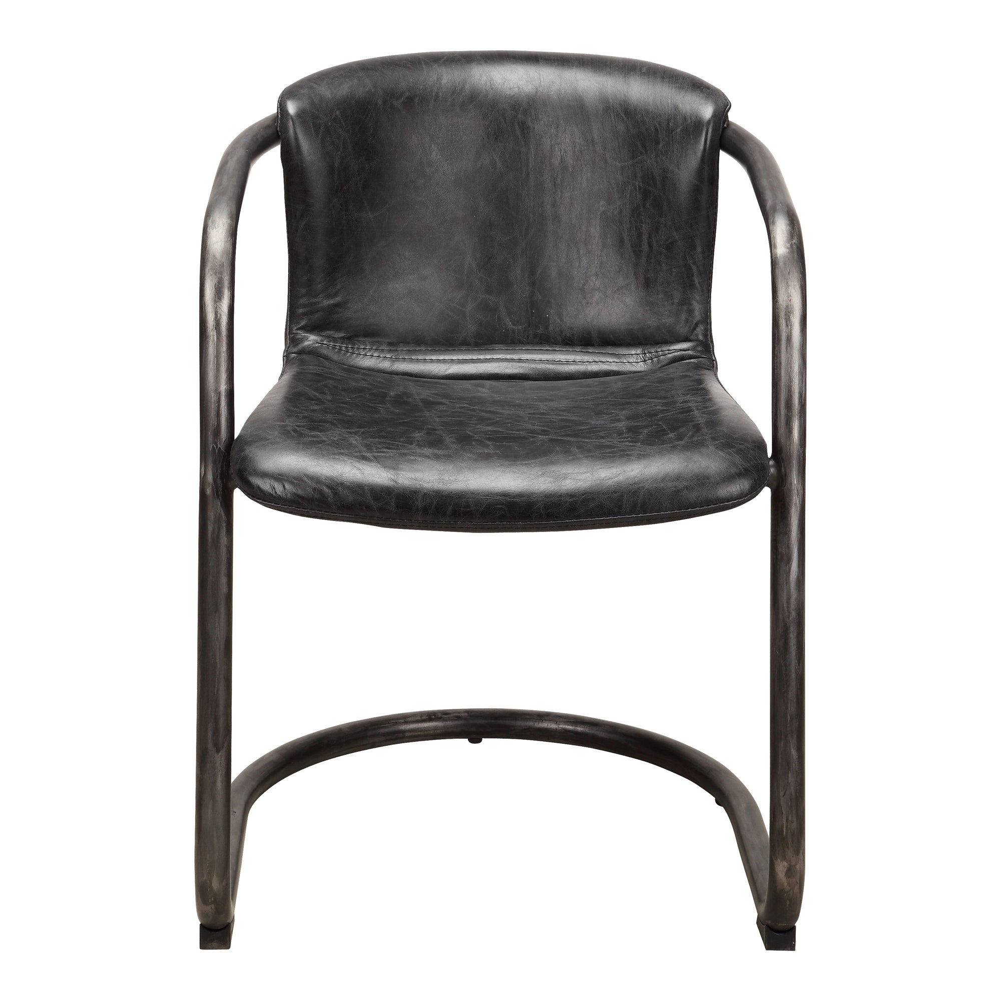 Luxor Club Chair Black Accent Chairs, Black / Iron Frame