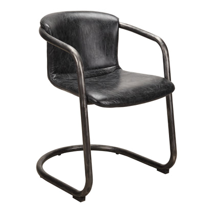 Luxor Club Chair Black Accent Chairs, Black / Iron Frame