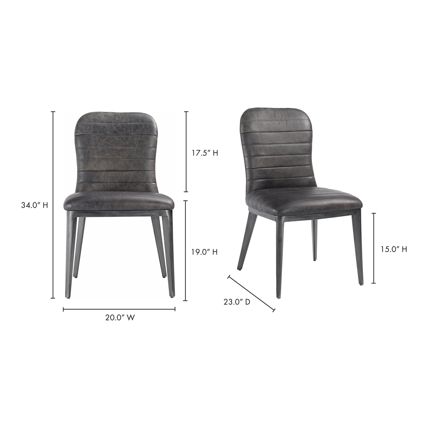 Graduated Lounge Chair Accent Chairs, Brown / Iron Frame