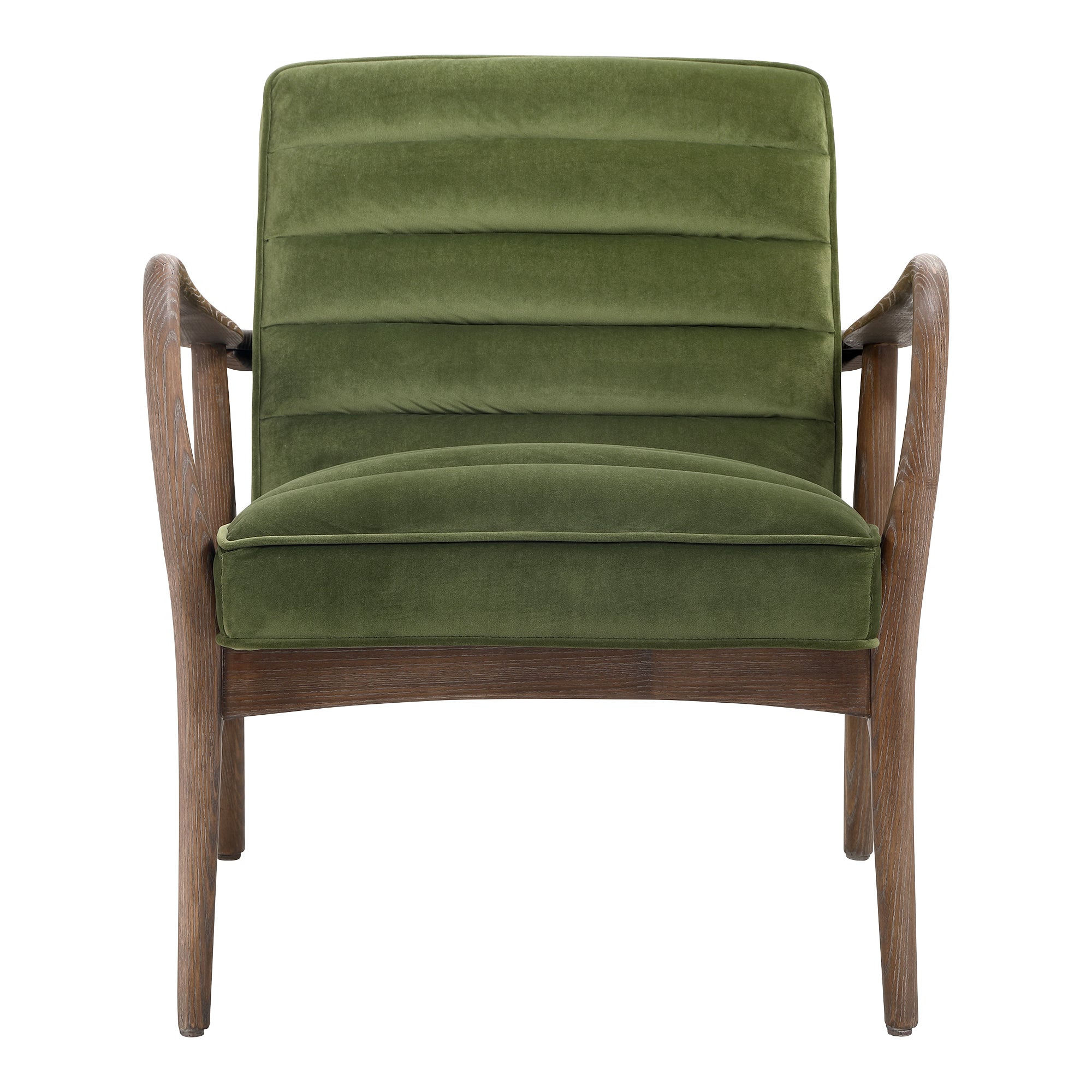 Anders Armchair Accent Chairs, Beige / Ash Wood Frame