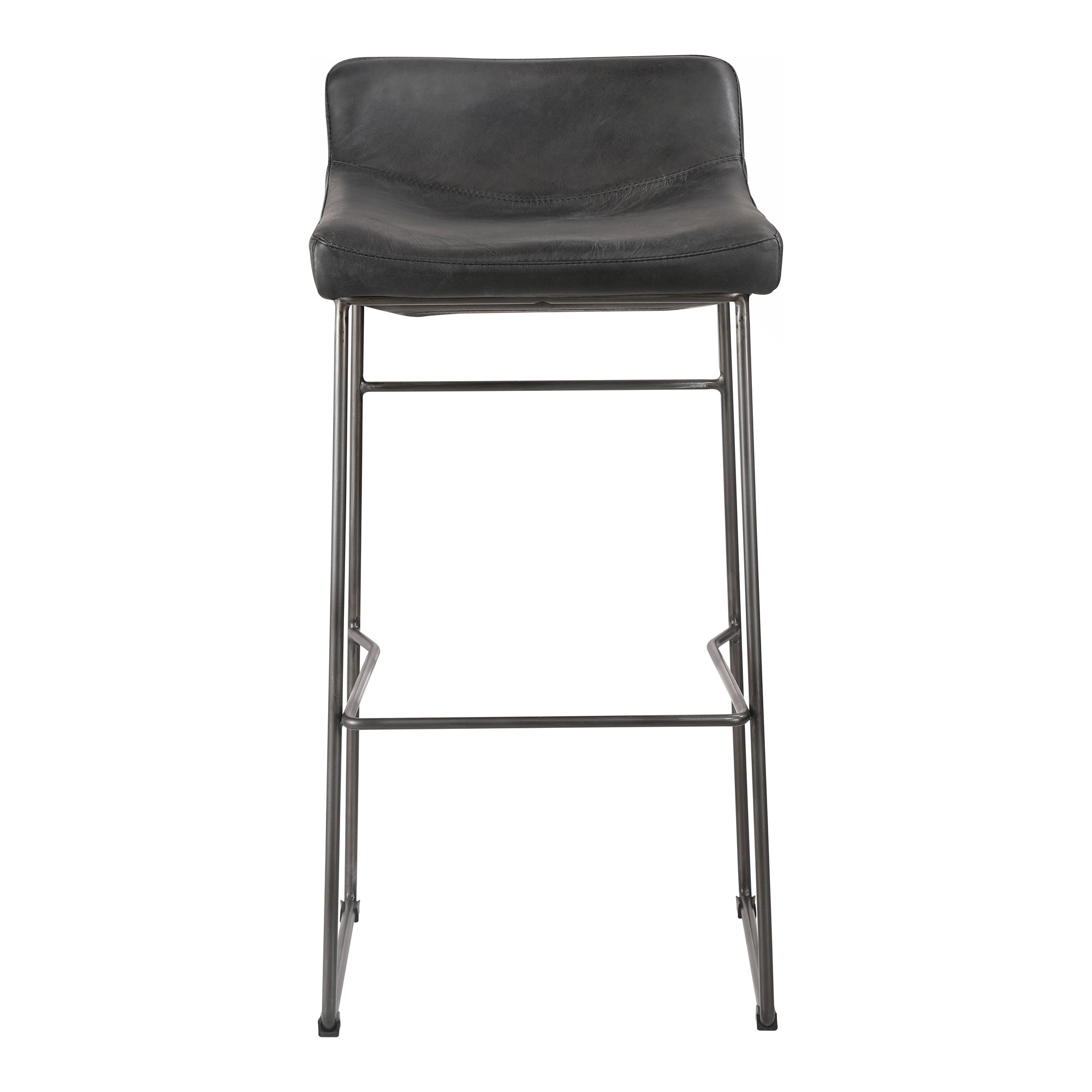 Shelby Counter Stool Black Counter Stools, Black / Steel Legs