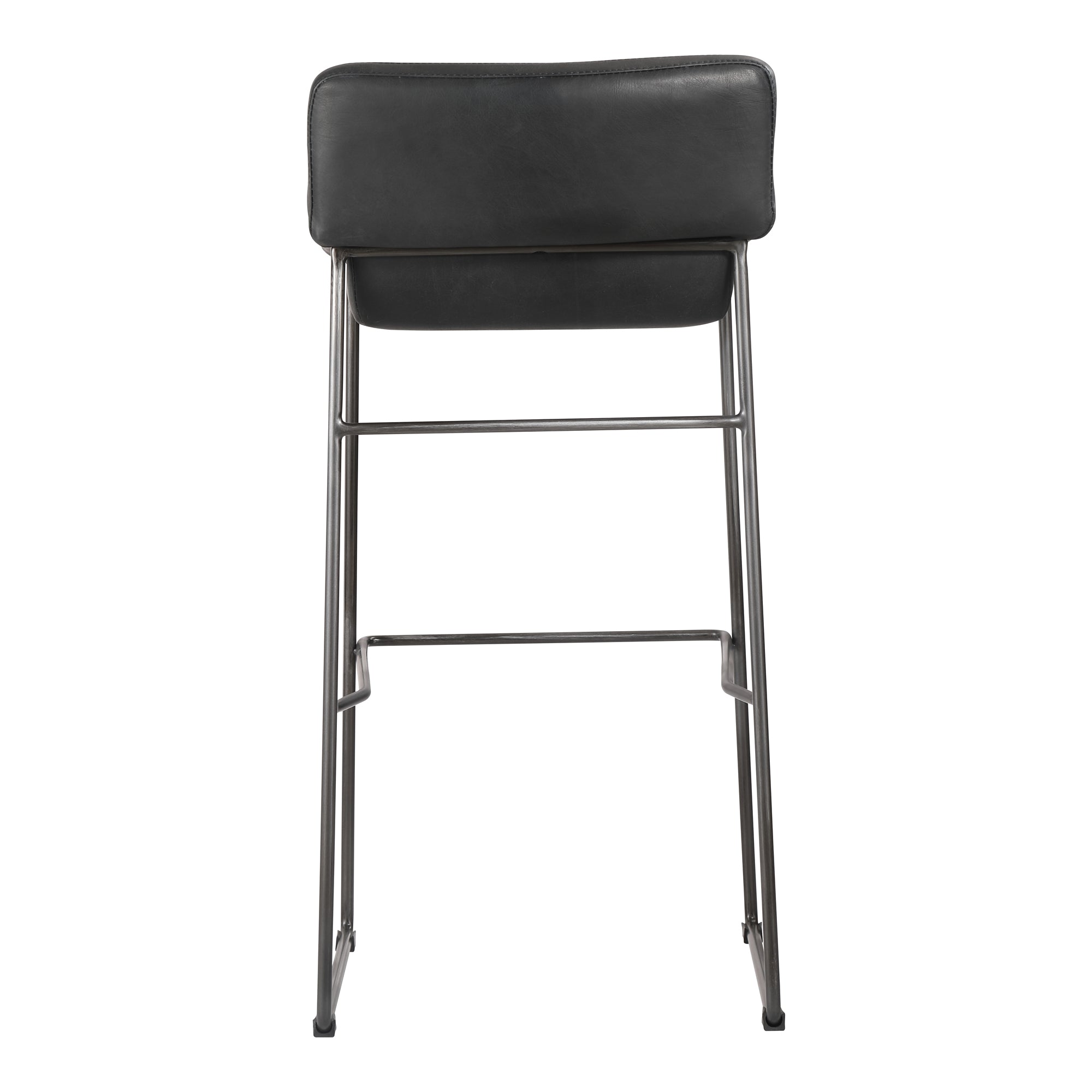 Shelby Counter Stool Black Counter Stools, Black / Steel Legs