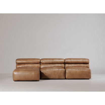 Ramsey Signature Modular Sectional Modular Sectionals, Brown / Feather &amp; Fiber-Fill Topper Foam