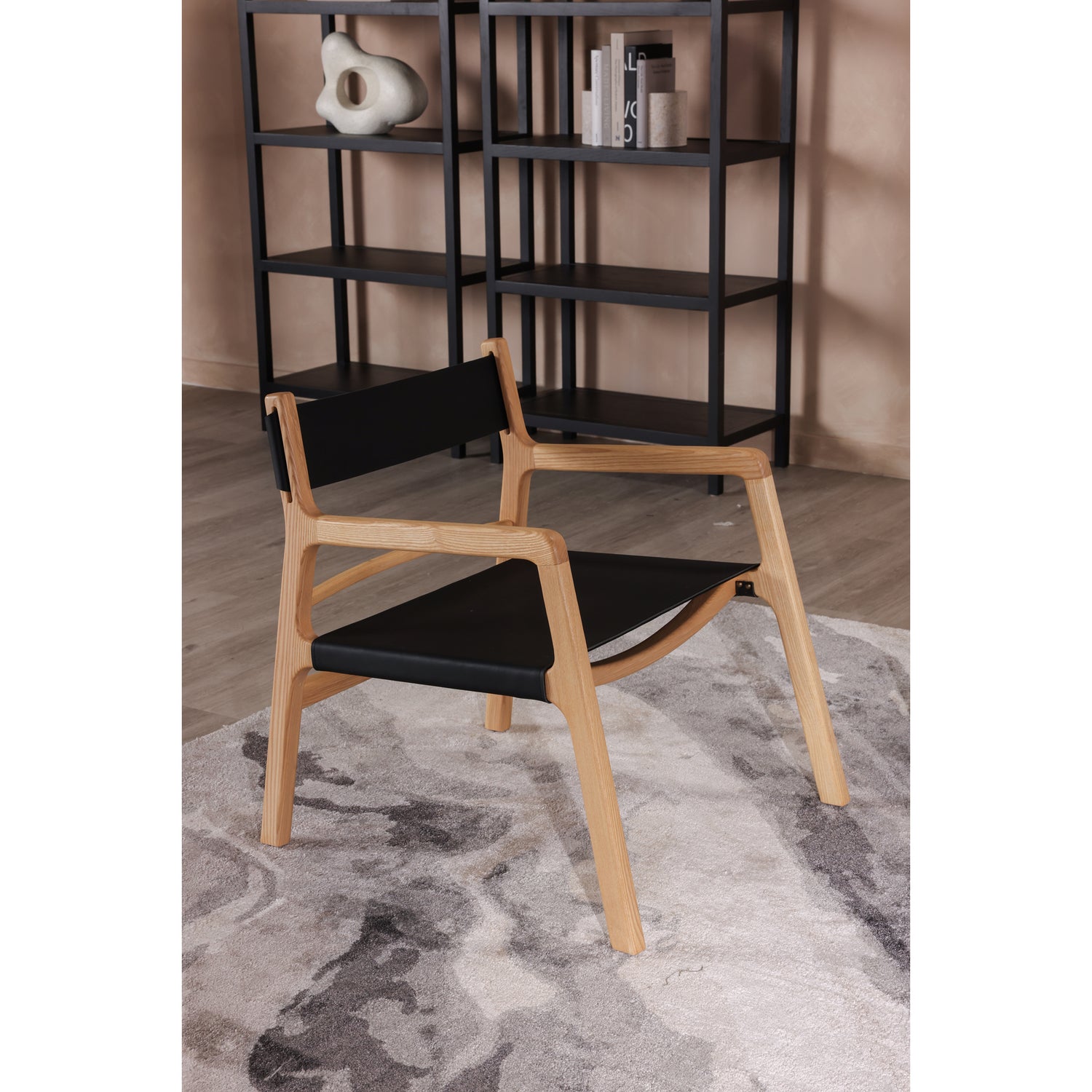 Lazlo Side Table White Accent Tables, White / White Marble Top and Shelf