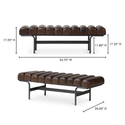 Harris Bench Benches, Brown / Iron Frame