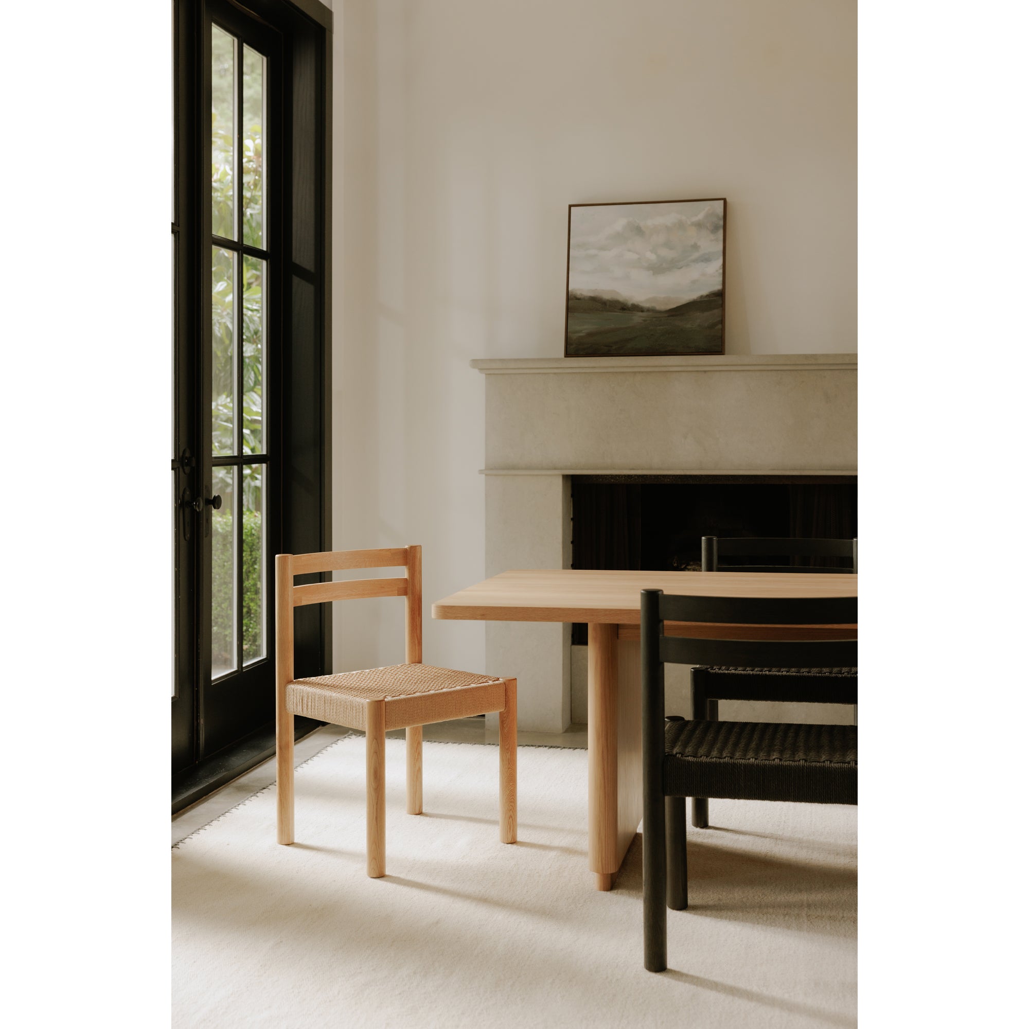 Rory Dining Chair Black Dining Chairs, Black / Ash Wood Frame