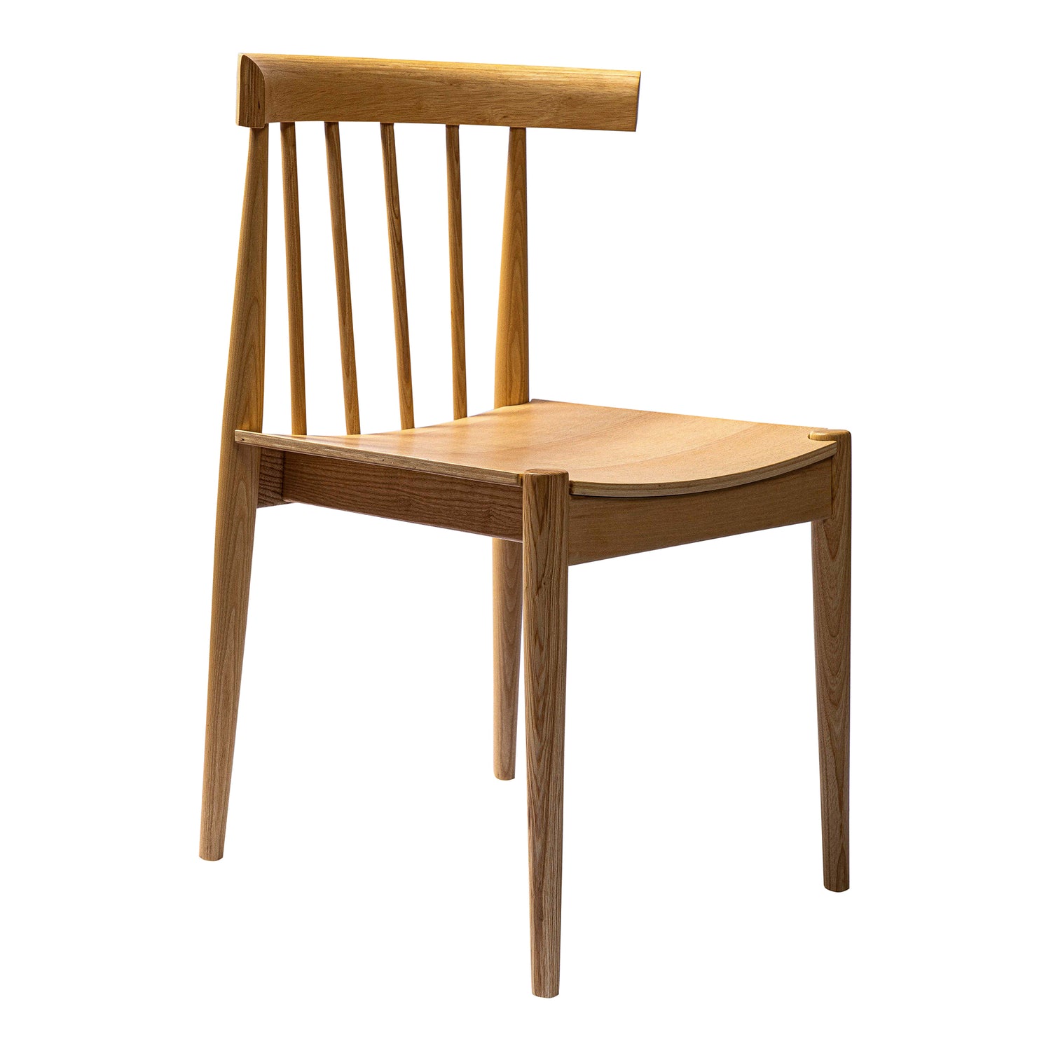 Lissy Dining Chair Dining Chairs, Brown / Solid Walnut Legs