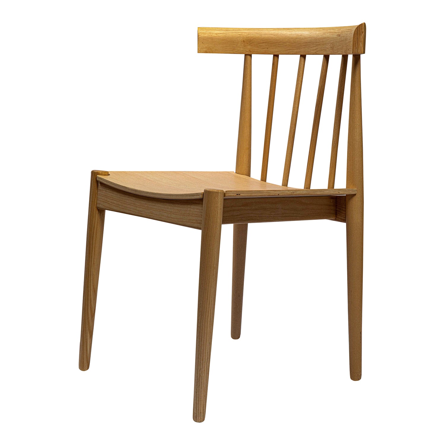 Lissy Dining Chair Dining Chairs, Brown / Solid Walnut Legs