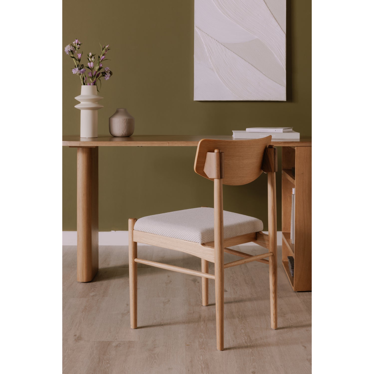 Dey Dining Chair Dining Chairs, Natural / Solid White Ash
Legs