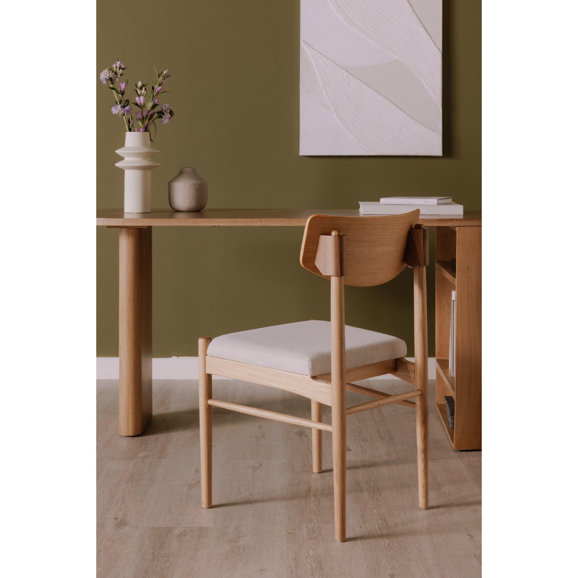 Dey Dining Chair Dining Chairs, Natural / Solid White Ash
Legs