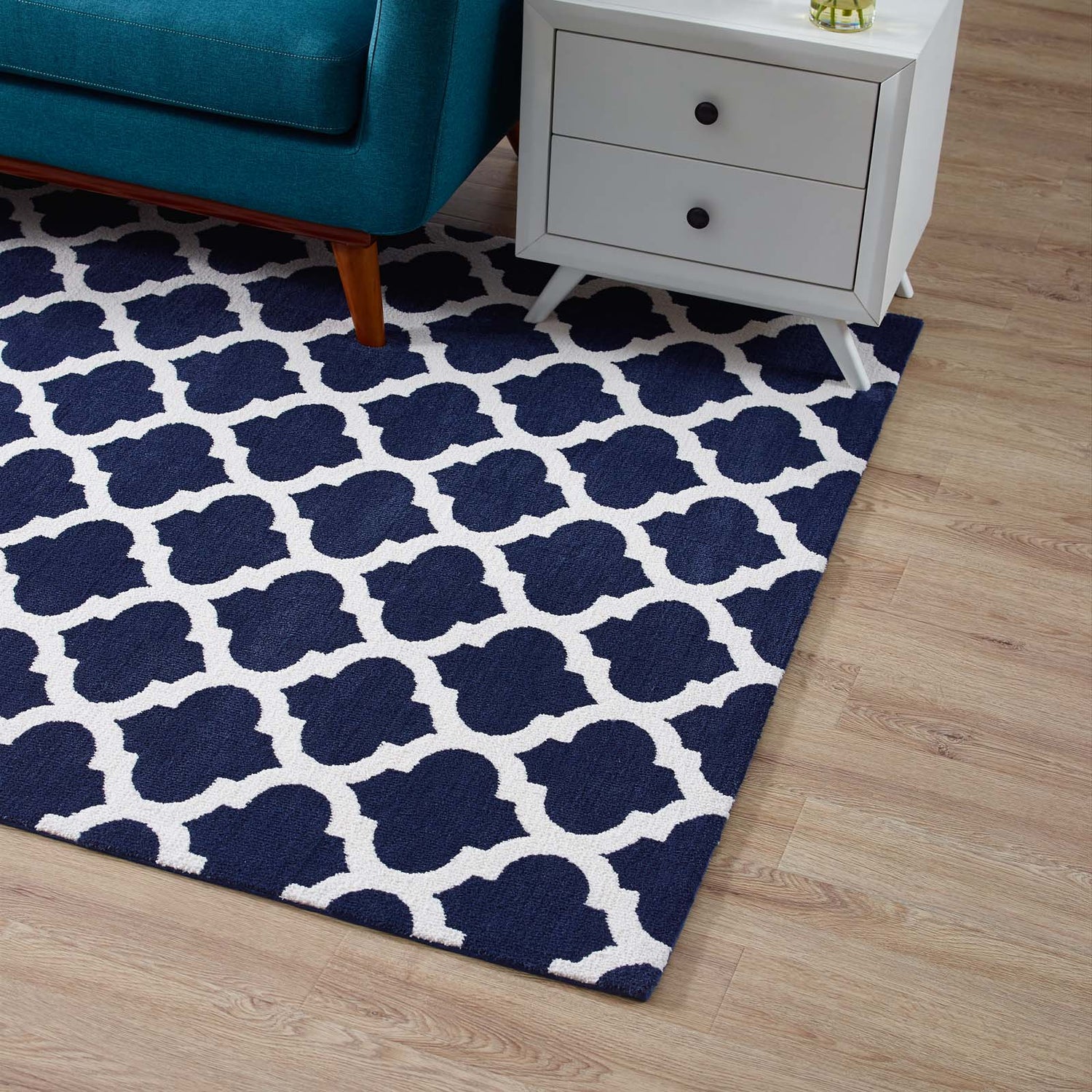 Lida Moroccan Trellis Area Rug by Modway