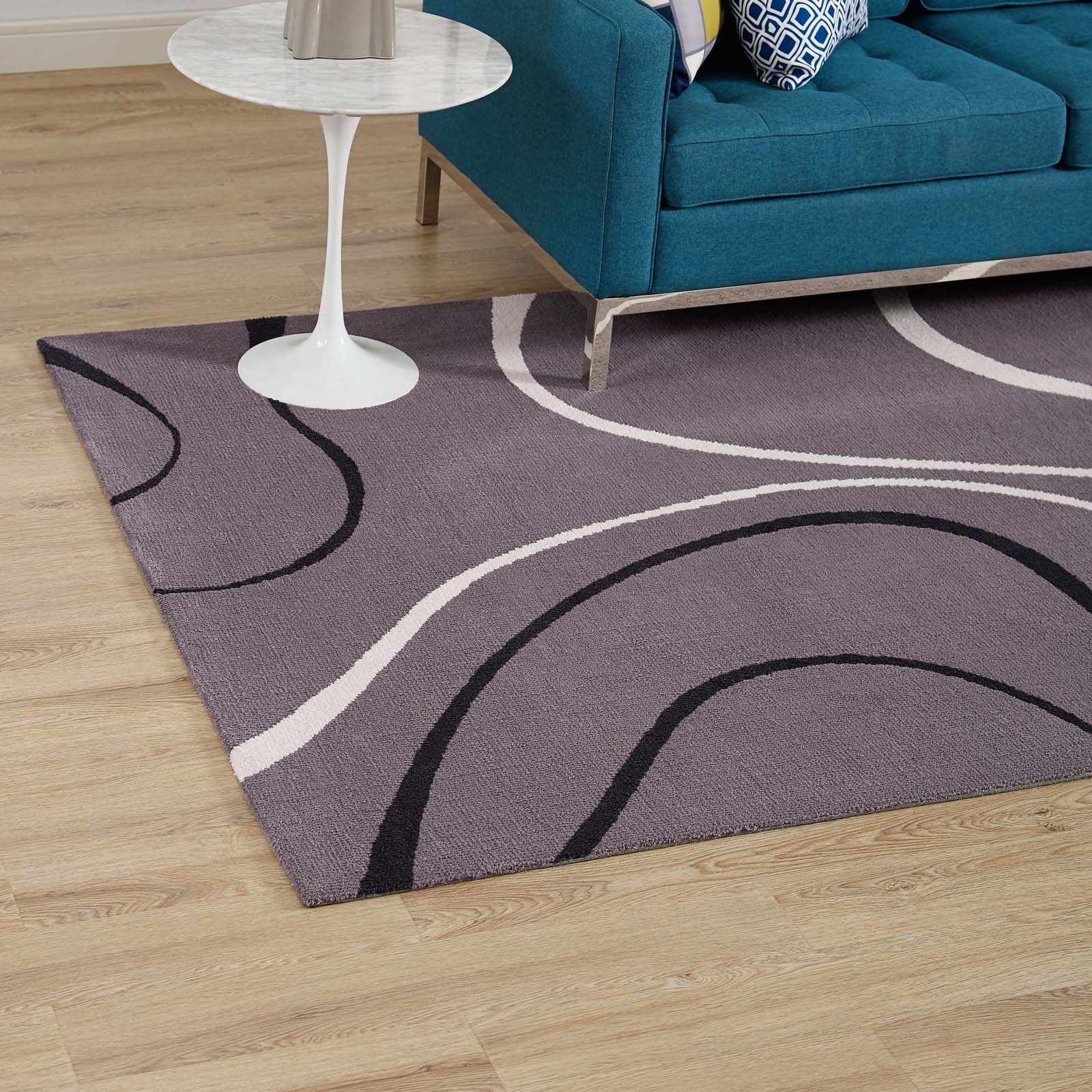 Therese Abstract Swirl Area Rug by Modway