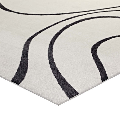 Therese Abstract Swirl Area Rug by Modway