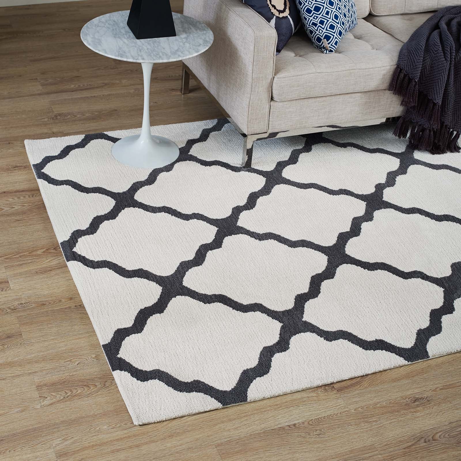 Marja Moroccan Trellis Area Rug by Modway