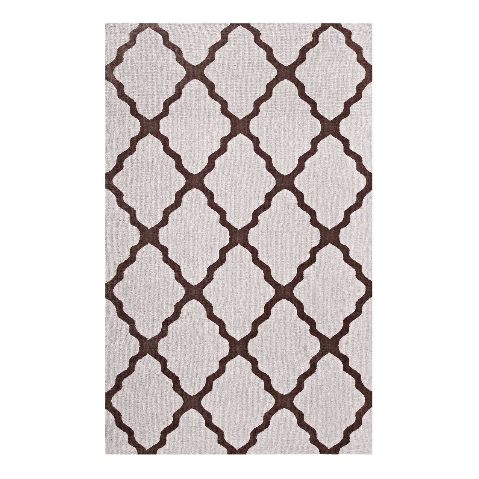 Marja Moroccan Trellis Area Rug by Modway