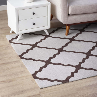 Marja Moroccan Trellis Area Rug by Modway