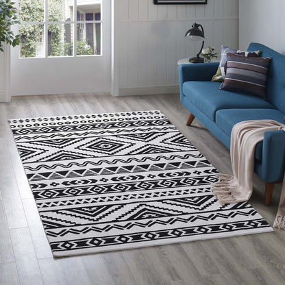 Haku Geometric Moroccan Tribal Area Rug by Modway