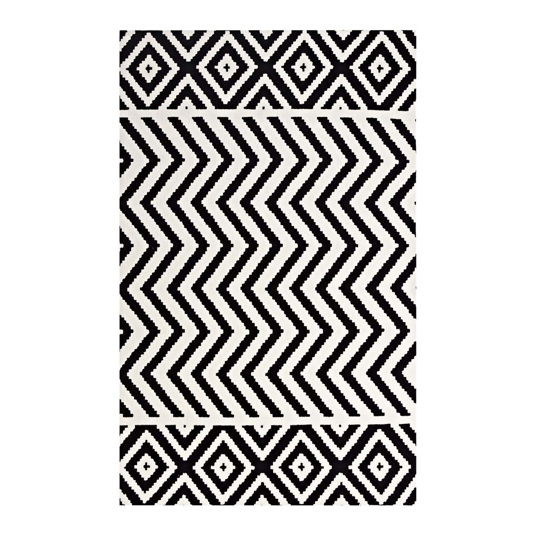 Ailani Geometric Chevron / Diamond Area Rug by Modway