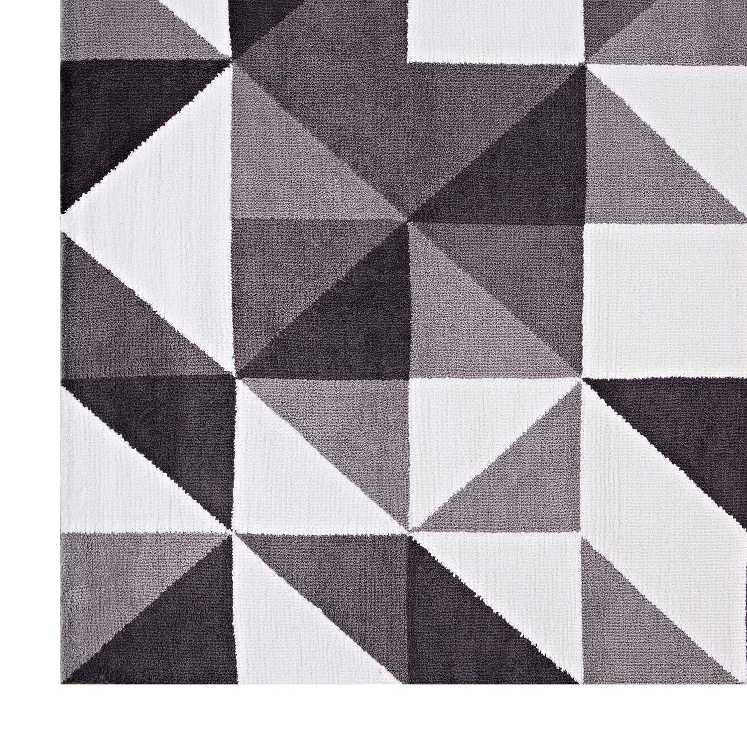 Kahula Geometric Triangle Mosaic Area Rug by Modway