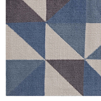 Kahula Geometric Triangle Mosaic Area Rug by Modway