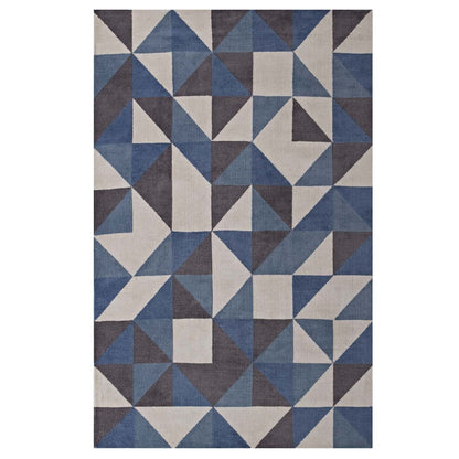 Kahula Geometric Triangle Mosaic Area Rug by Modway