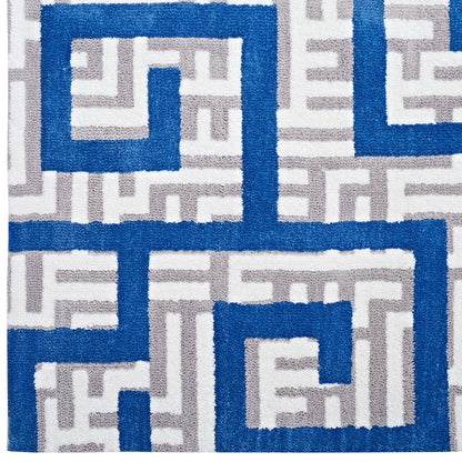 Nahia Geometric Maze Area Rug by Modway