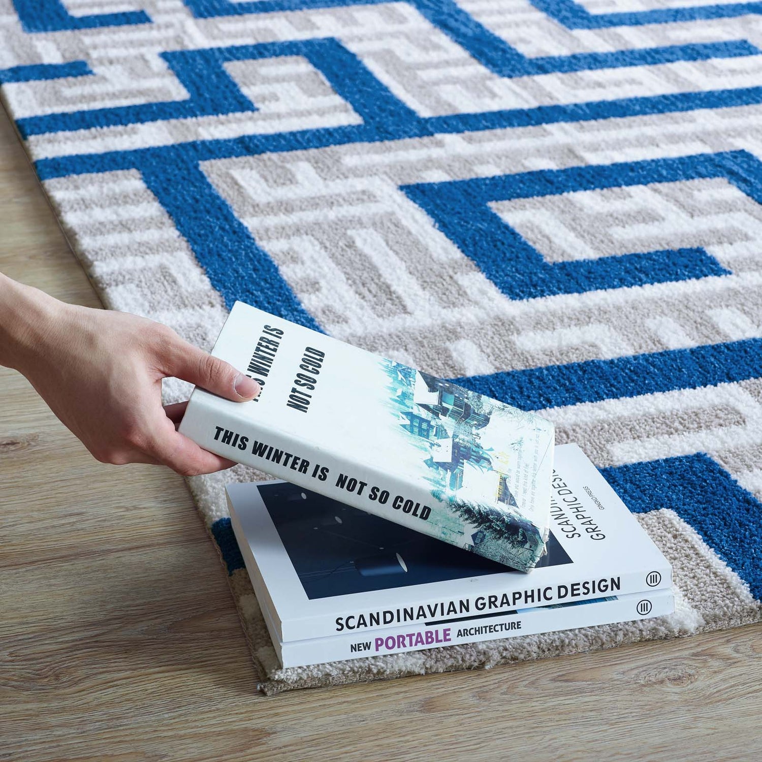 Nahia Geometric Maze Area Rug by Modway