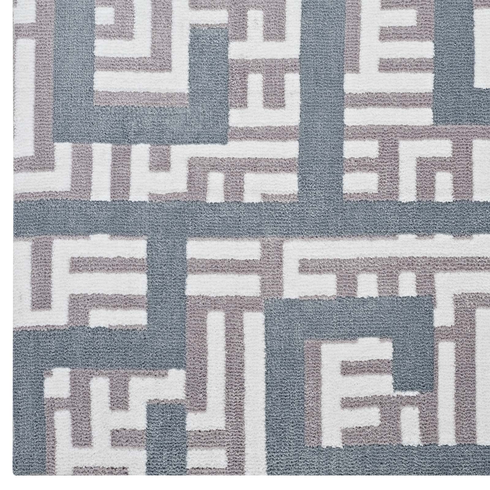 Nahia Geometric Maze Area Rug by Modway