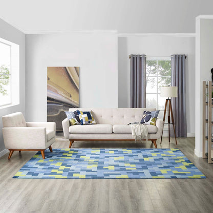 Andela Interlocking Block Mosaic Area Rug by Modway