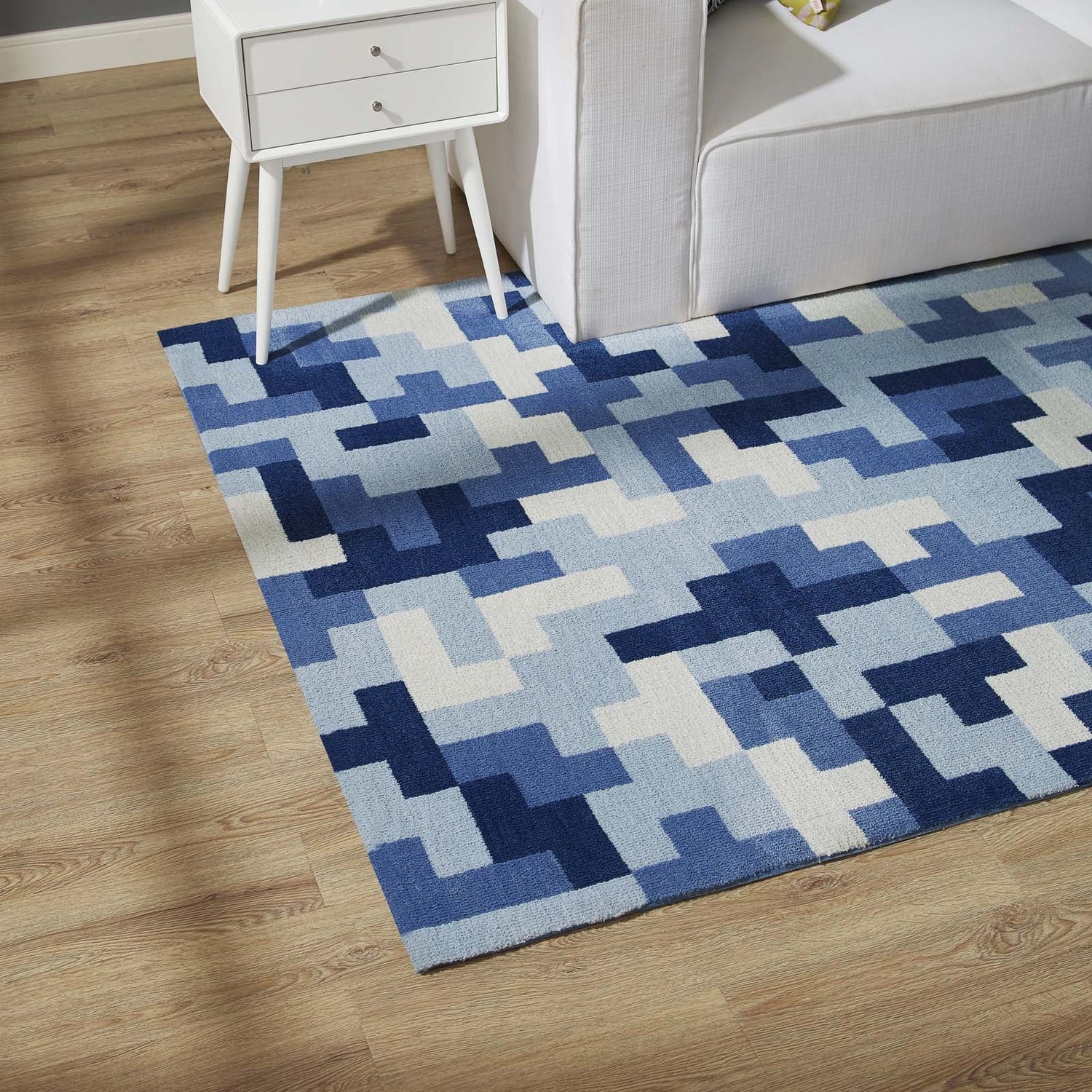 Andela Interlocking Block Mosaic Area Rug by Modway