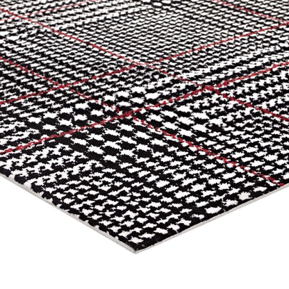 Kaja Abstract Plaid Area Rug by Modway