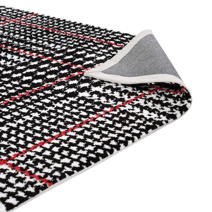 Kaja Abstract Plaid Area Rug by Modway