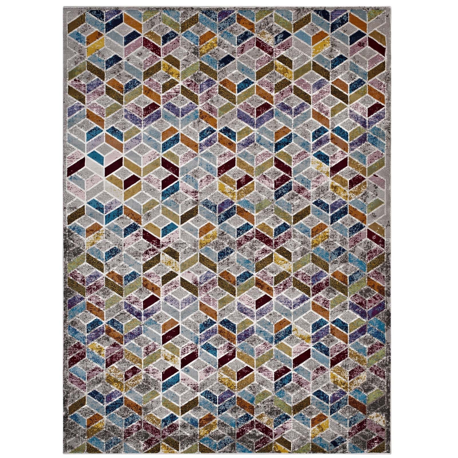 Laleh Geometric Mosaic Area Rug by Modway