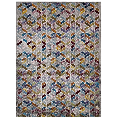 Laleh Geometric Mosaic Area Rug by Modway