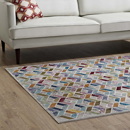 Laleh Geometric Mosaic Area Rug by Modway