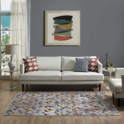 Laleh Geometric Mosaic Area Rug by Modway