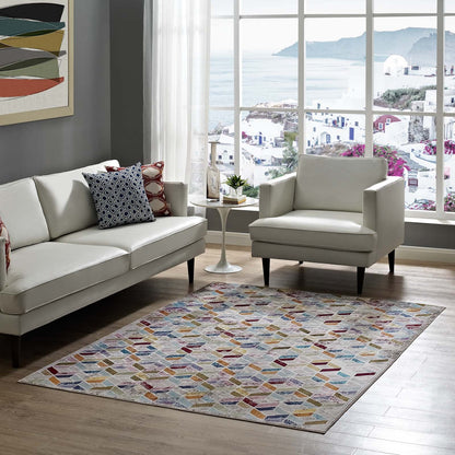 Laleh Geometric Mosaic Area Rug by Modway