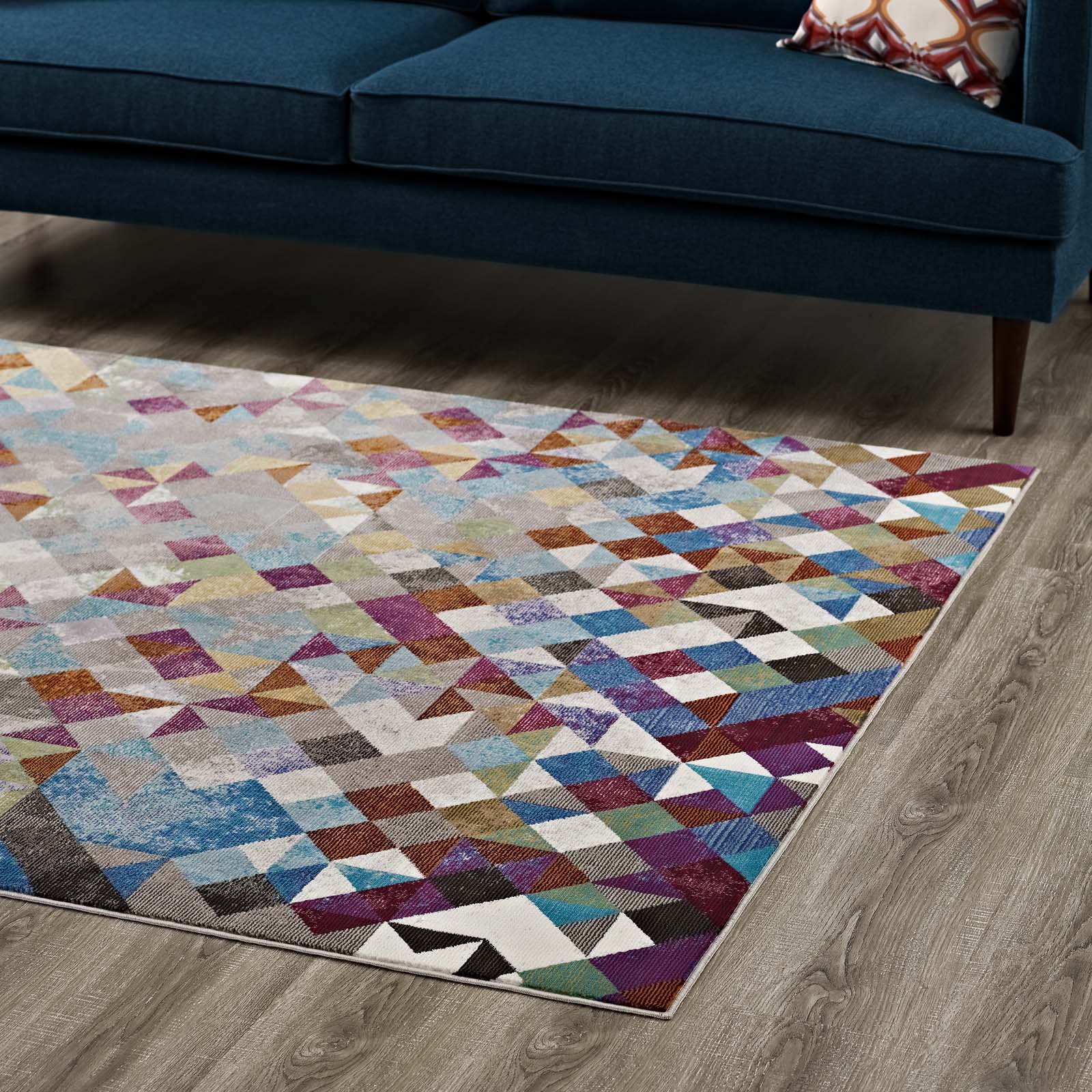 Lavendula Triangle Mosaic Area Rug by Modway