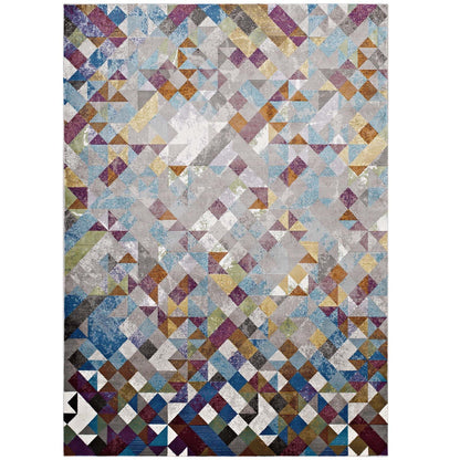 Lavendula Triangle Mosaic Area Rug by Modway