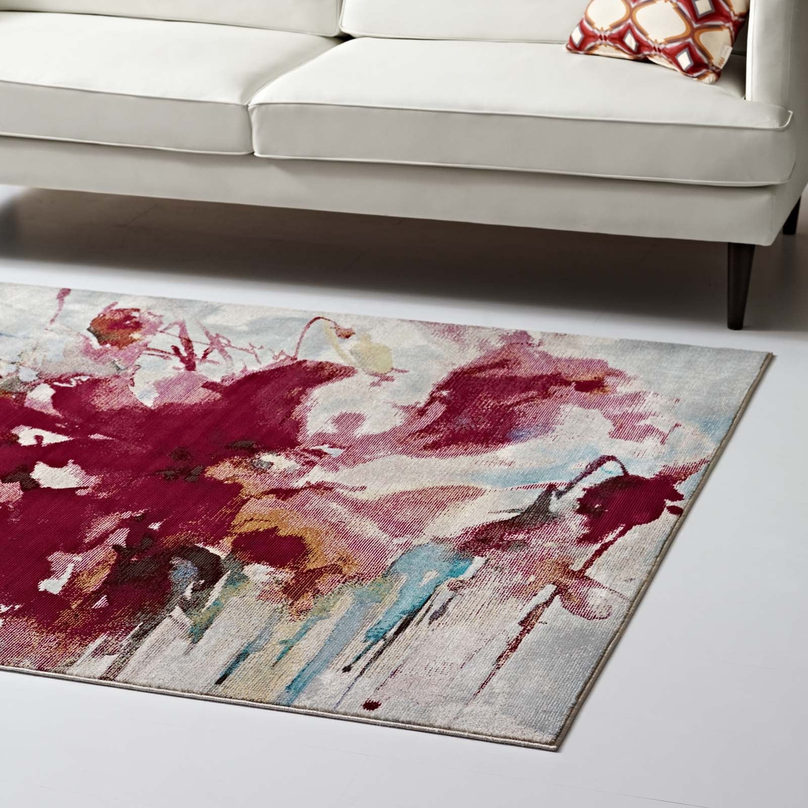 Blume Abstract Floral Area Rug by Modway