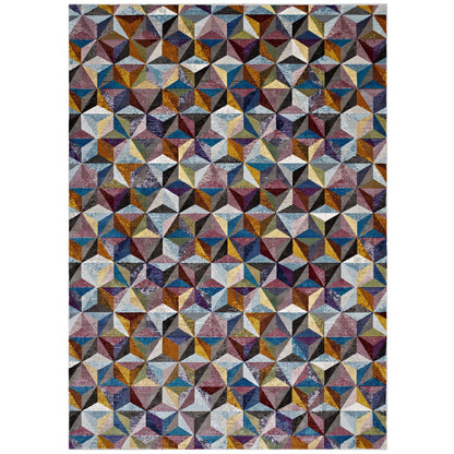 Arisa Geometric Hexagon Mosaic Area Rug by Modway