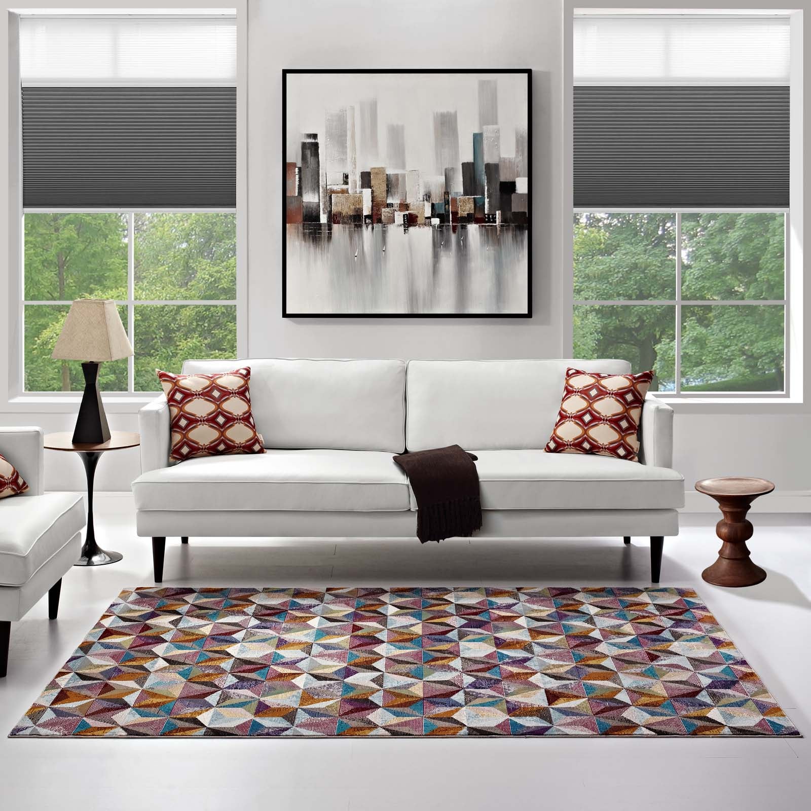 Arisa Geometric Hexagon Mosaic Area Rug by Modway