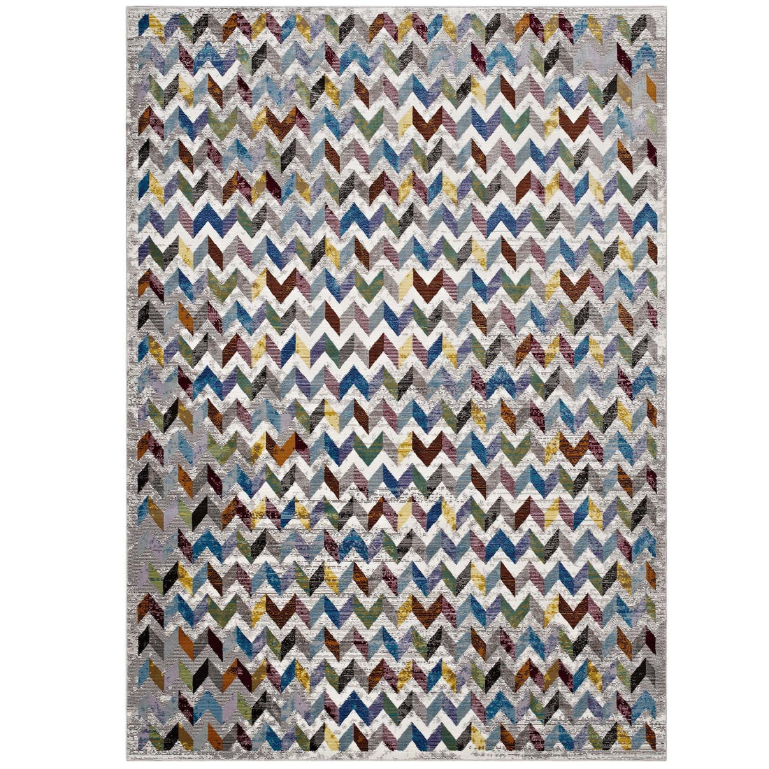 Gemma Chevron Mosaic Area Rug by Modway