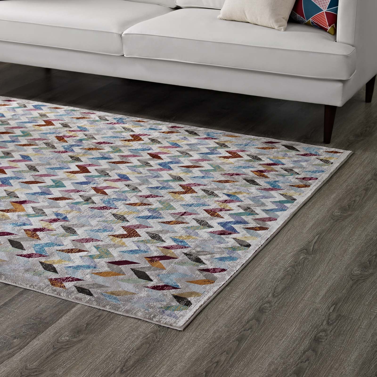 Gemma Chevron Mosaic Area Rug by Modway