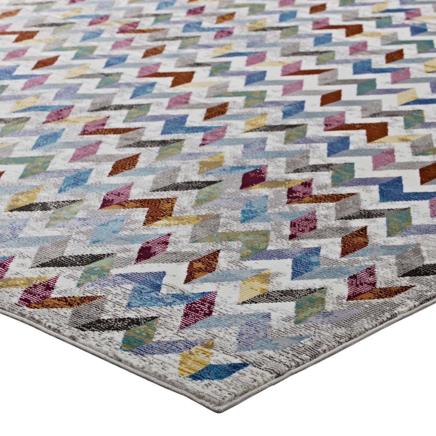 Gemma Chevron Mosaic Area Rug by Modway