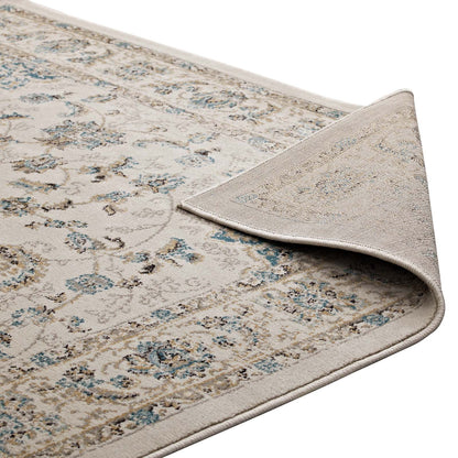 Atara Distressed Vintage Medallion Area Rug by Modway