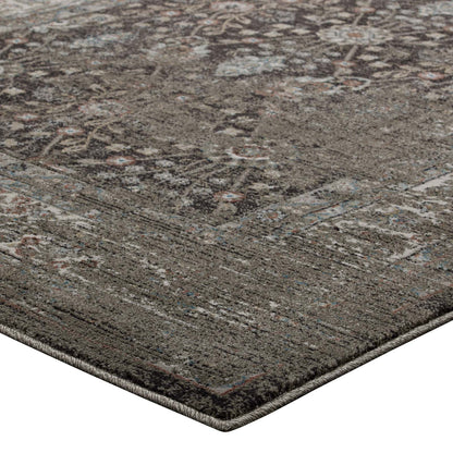 Berit Distressed Vintage Floral Lattice Area Rug by Modway