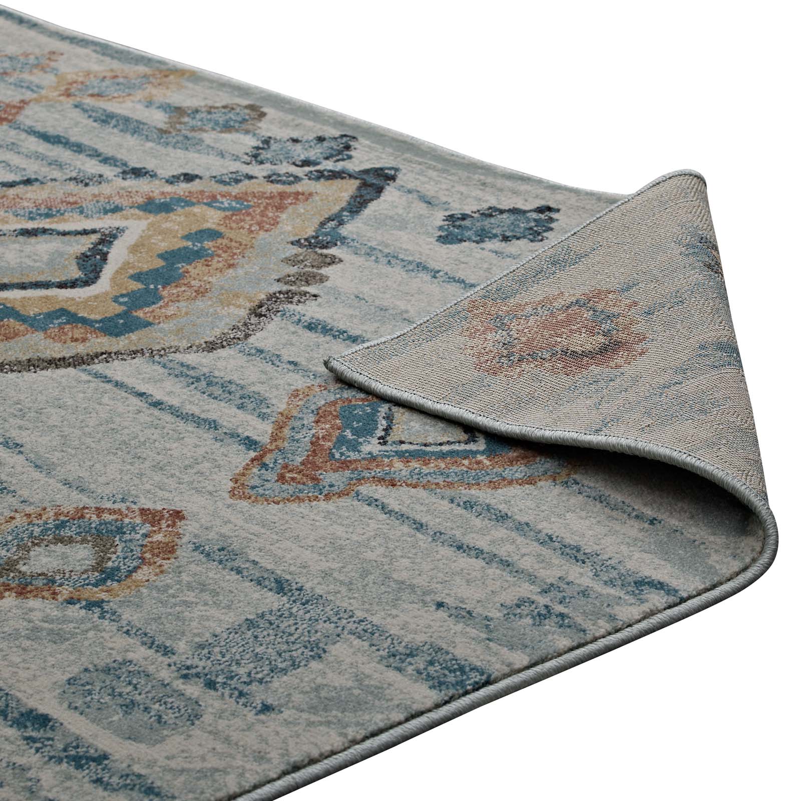 Jenica Distressed Moroccan Tribal Abstract Diamond Area Rug by Modway