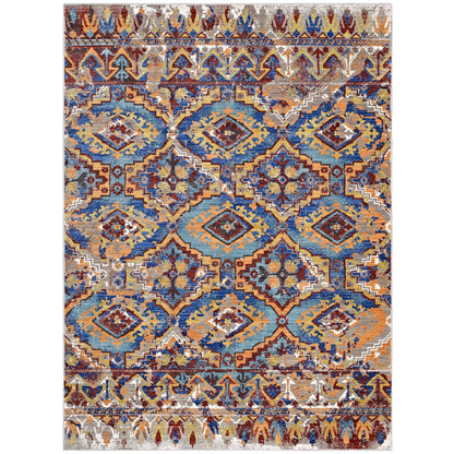 Centehua Distressed Southwestern Aztec Area Rug by Modway